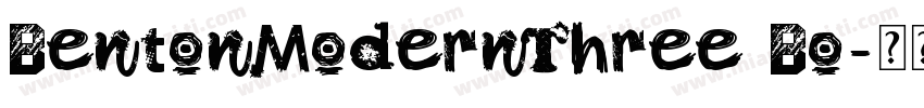 BentonModernThree Bo字体转换